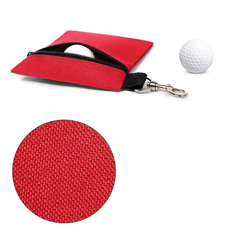Golflabda táska cipzáras golflabda tároló táska Golf labda tároló táska karabiner derékszíjjal 6 fő részére - 1
