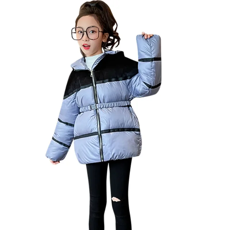 Gyerekek téli pamutkabát lányoknak Új divat Vastagítsa meg a meleg ruhákat Lányok Hókabát Gyerekek Tizenéves parkos felsőruházat - 5