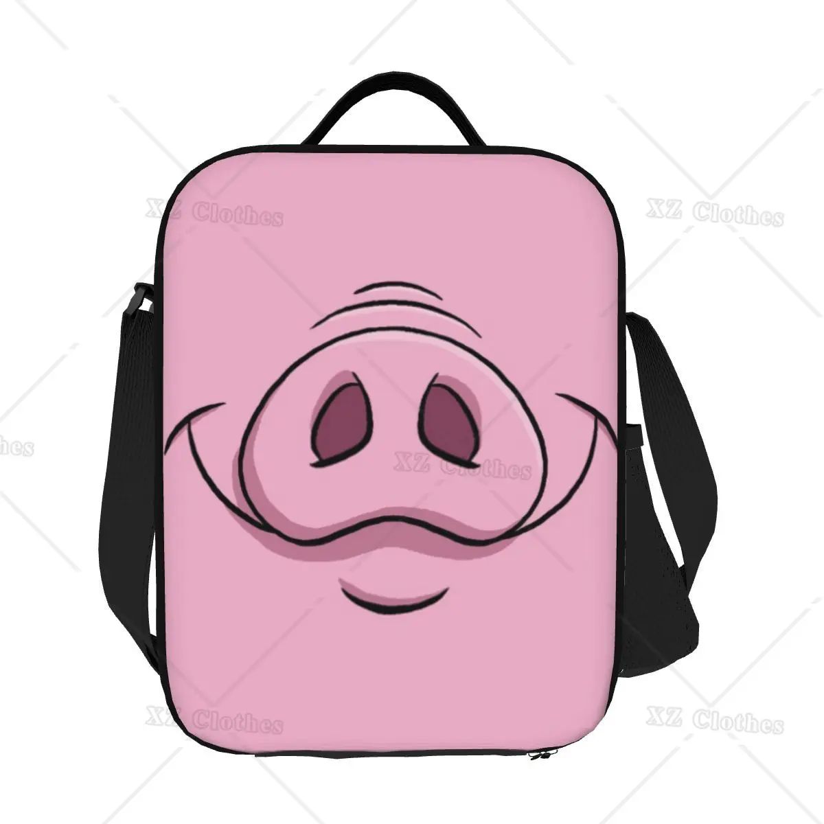 Happy Pig szigetelt uzsonnás táska kempingezéshez Utazás rajzfilm Állati orr újrafelhasználható hőhűtő Bento Box Férfi Nők Gyermekek - 1