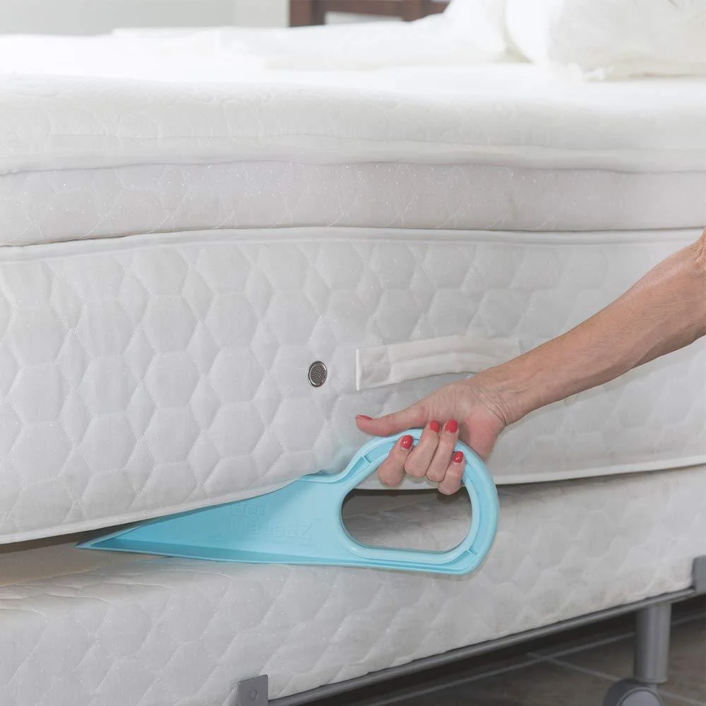  Használja a matracemelőt matrac ékemelő új ergonomikus kialakítású lifttel és tartja a matracot 3-5 hüvelyk - 0