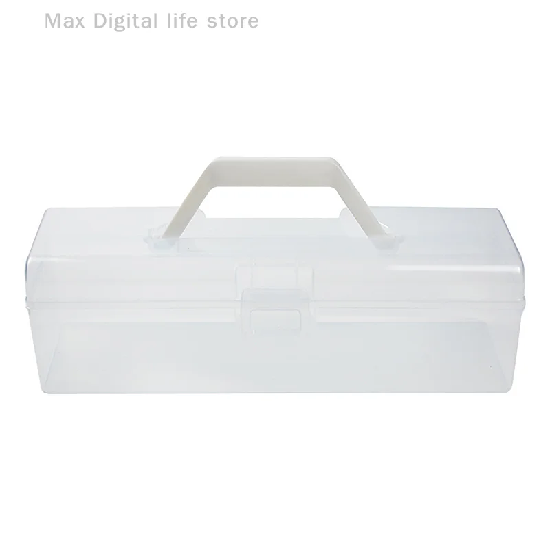 Hordozható műanyag átlátszó ceruzatartó kefe tároló doboz Kalligráfia eszköztár Eszközök Hordozható művészeti tároló doboz - 5