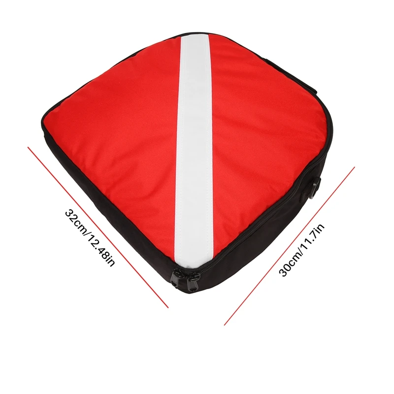 Hordozható tartós nylon merülés zászló búvárkodás védő szabályozó táska cipzáras fogantyúval - 2