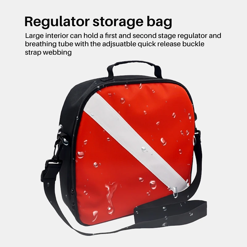 Hordozható tartós nylon merülés zászló búvárkodás védő szabályozó táska cipzáras fogantyúval - 4