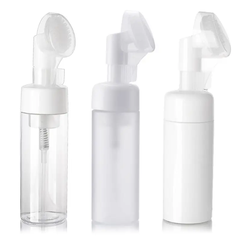 Hordozható utazószivattyú adagoló FACIAL Cleanser habkészítő palackhoz szilikon tiszta kefével kozmetikumokhoz - 1