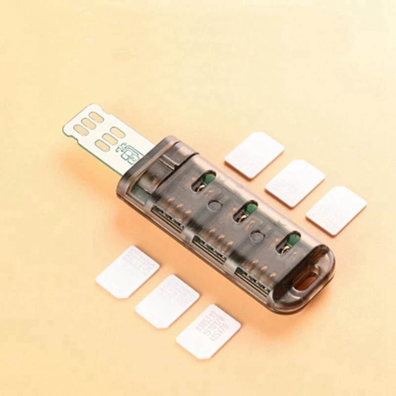  Hot TTKK 2X 6 foglalatos SIM-kártya adapter Multi-SIM kártyaolvasó Mini SIM Nano független vezérlőkapcsolóval iPhone 5/6/7/8 / X készülékhez - 3