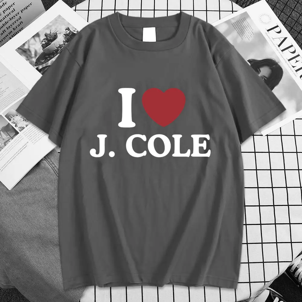 I Love J Cole grafikus póló 2023-as évek rap hiphop punk rövid ujjú póló férfi divat vintage túlméretezett harajuku póló - 3
