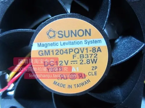 Ingyenes szállítás eredeti SUNON 4cm 4028 12V2.8W GM1204PQV1-8A hűtőventilátor - 1