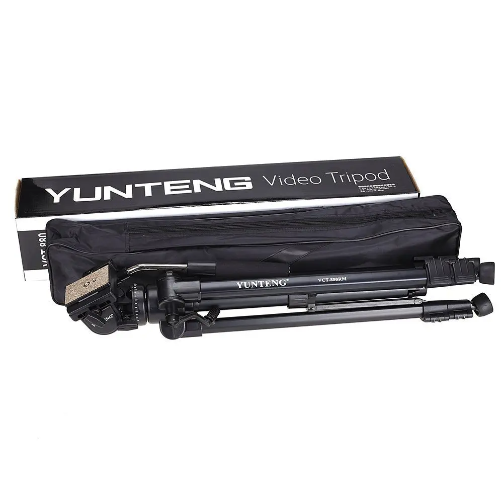 Ingyenes szállítás Yunteng 880 VCT-880 állványfej-készlet Canon Nikon Sony mikrofilm reflex fényképezőgép állvány kamera - 3