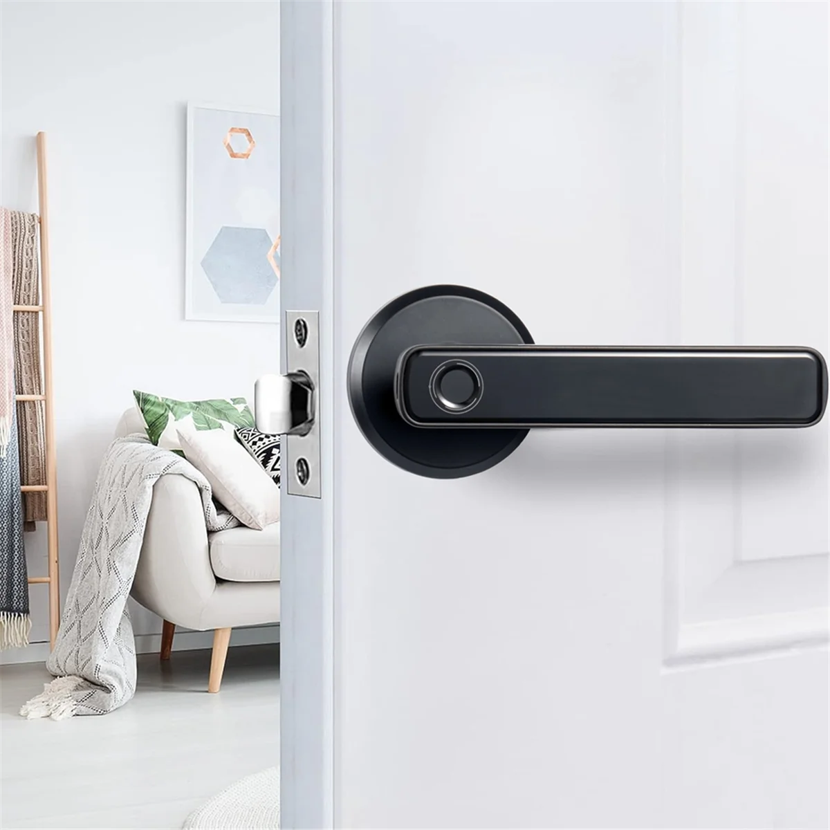 Intelligens ujjlenyomat ajtózár jelszó Elektronikus zár kinyitása Bejárati ajtó gombok Zár hálószobához Home Hotel Apartment - 2