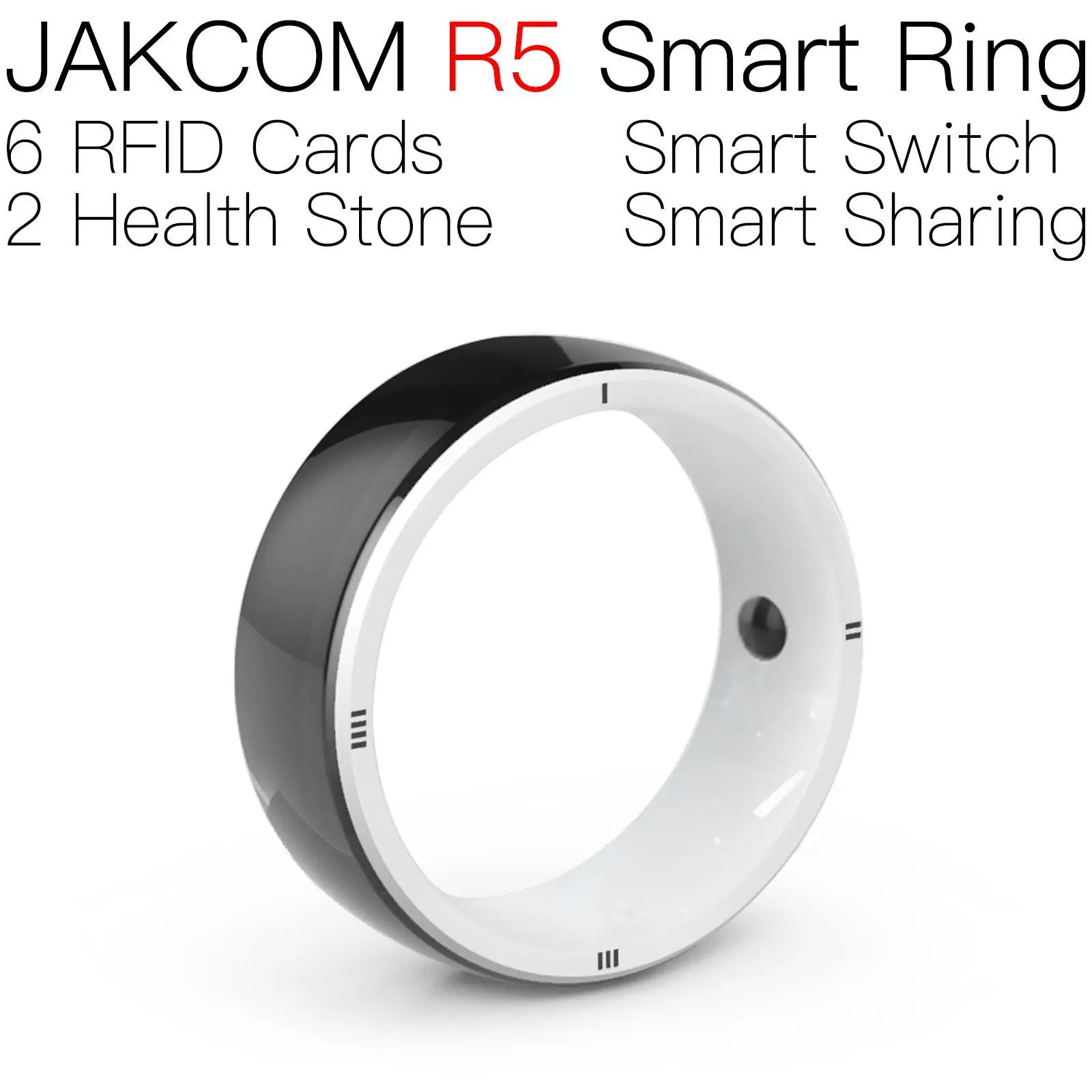 JAKCOM R5 intelligens gyűrű A legjobb ajándék NFC programozható Smart New Horizons Ellie Amobo kártya kulcs fob Wiegand - 0