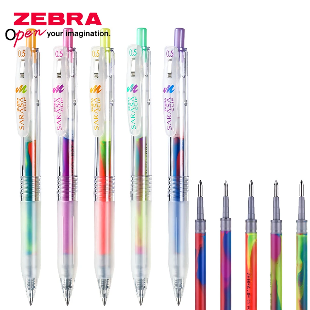 Japán ZEBRA Gel Pen JJ75 Hihetetlen korlátozott JJ15 színátmenetes vegyes színű toll Diákok írószerrel kézi számla Kawaii - 0