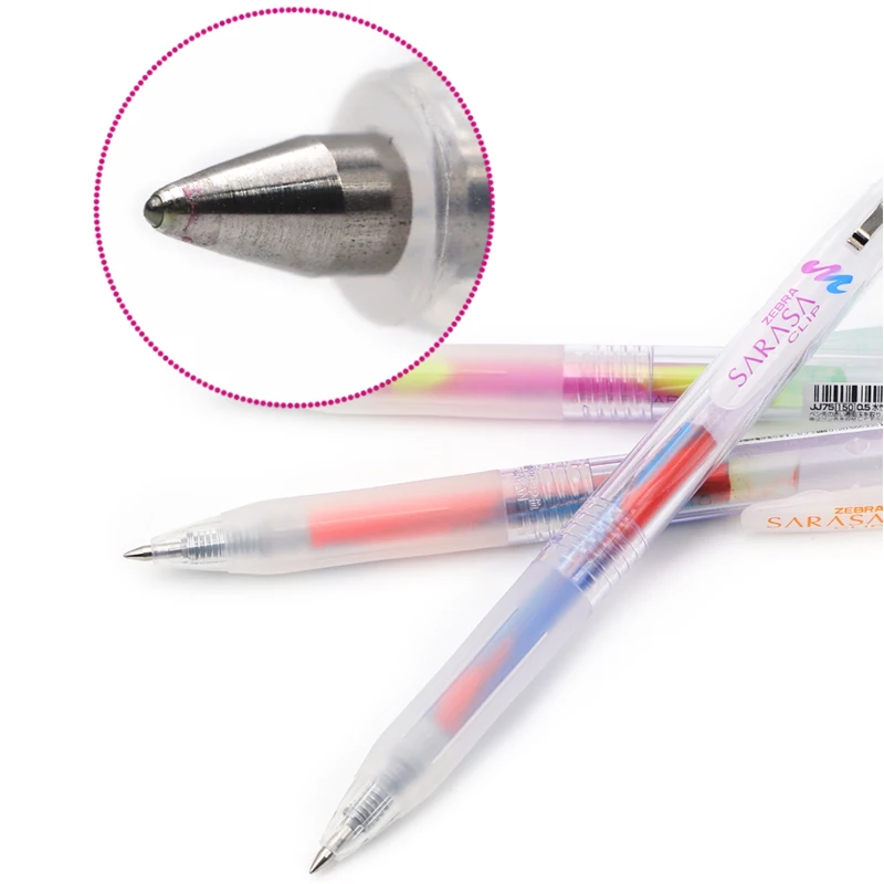 Japán ZEBRA Gel Pen JJ75 Hihetetlen korlátozott JJ15 színátmenetes vegyes színű toll Diákok írószerrel kézi számla Kawaii - 2