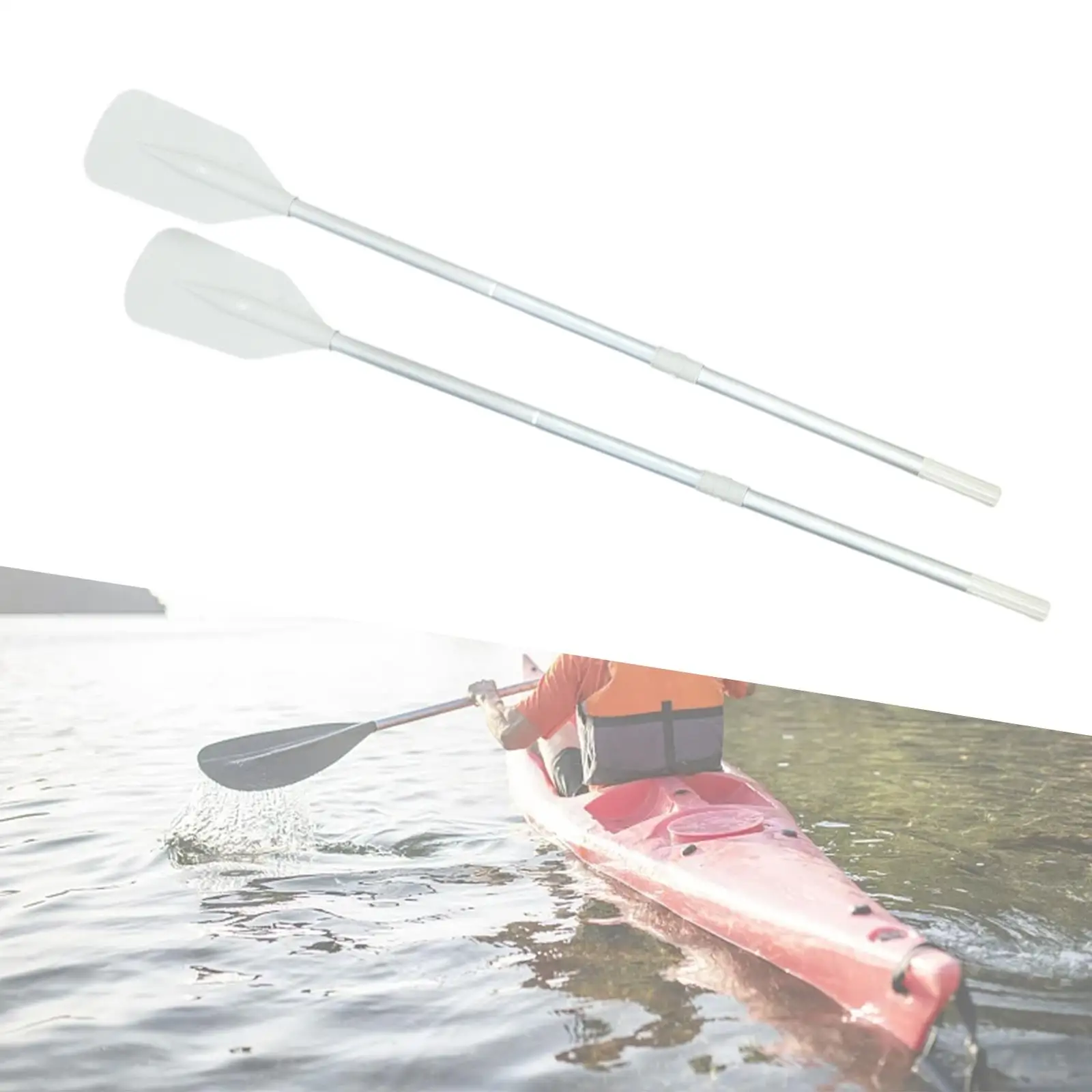Kajak evezők tartós hordozható 1 pár szörfözéshez Rafting felfújható csónak - 3