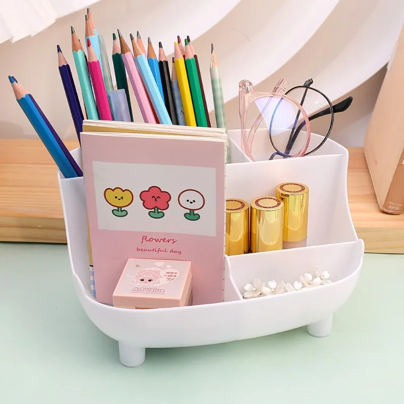 Kawaii Nagy kapacitású tolltartó Asztali aranyos írószer tároló doboz Kreatív rajzfilm tolltartó Ins Desk rendszerező lányoknak - 1