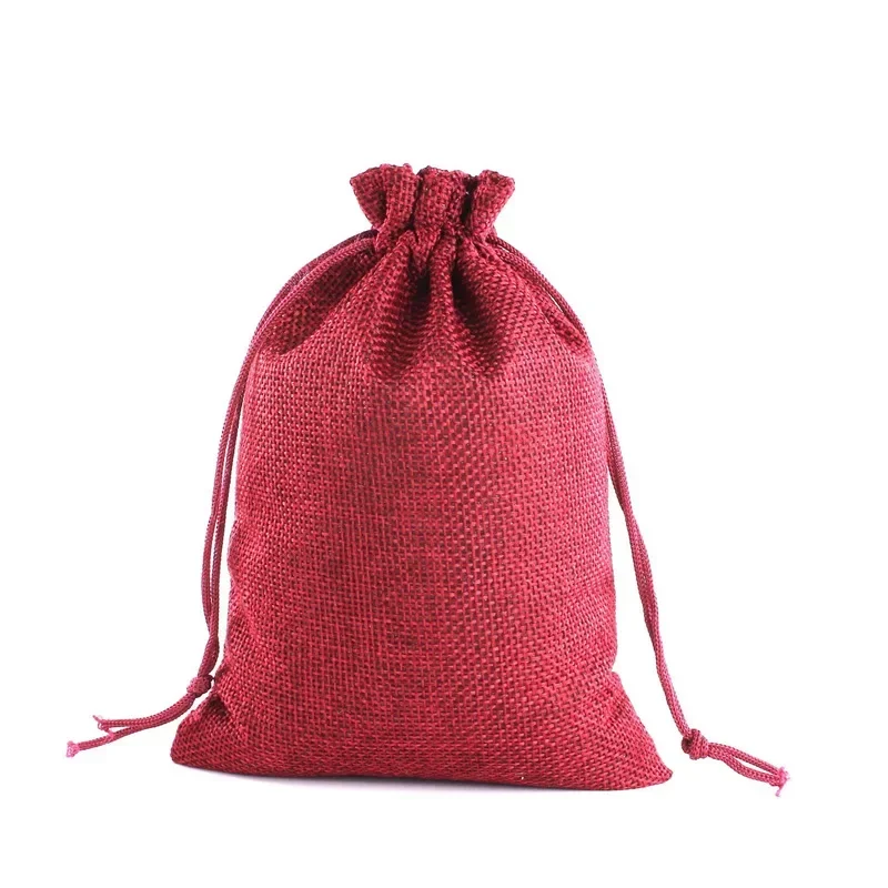 Kender táska húzózsinóros szájtároló táska Játék ékszer ékszer csomagolás egyszerű design kis szövettáska - 3