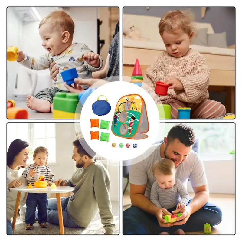 Kisgyermek babzsák dobás 3 az 1-ben rajzfilm karakter témájú játék játék családi party kellékek fiúk ajándék összecsukható kukoricalyuk tábla kültéri - 4
