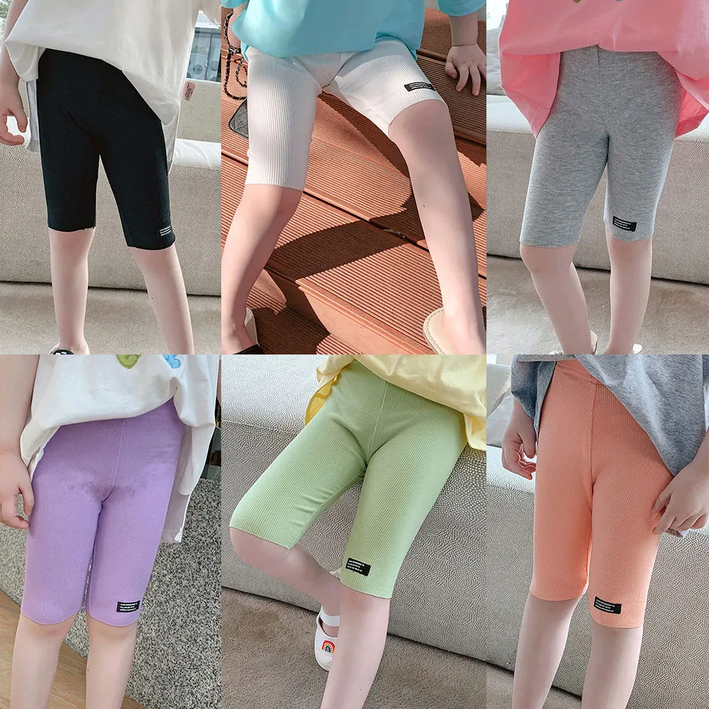Kislány nadrág Lány alkalmi rövidnadrág Új nyár Új cukorka színű divat Cool Girl sztreccs nadrág Lélegző vékony szakasz rövidnadrág - 3
