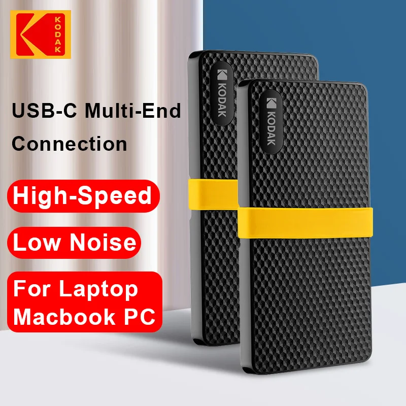 KODAK eredeti külső SSD merevlemez Disco Duros externo USB 3.1 hordozható SSD 256GB 512GB 1TB 2TB Mini merevlemez Laptopokhoz - 0