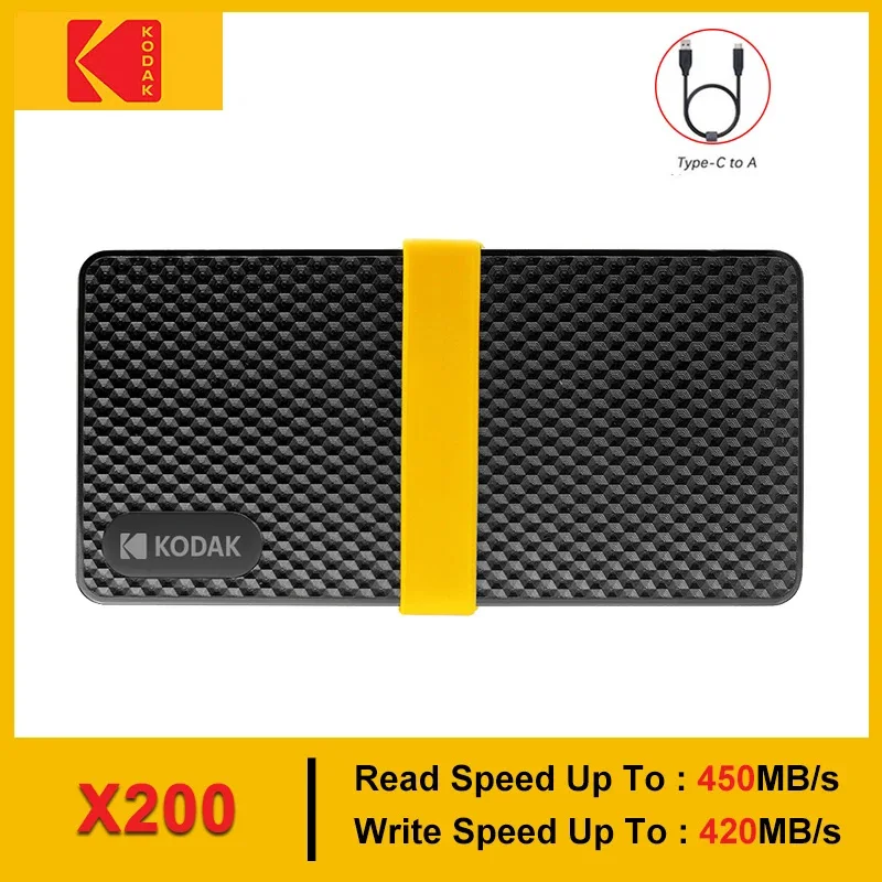 KODAK eredeti külső SSD merevlemez Disco Duros externo USB 3.1 hordozható SSD 256GB 512GB 1TB 2TB Mini merevlemez Laptopokhoz - 5