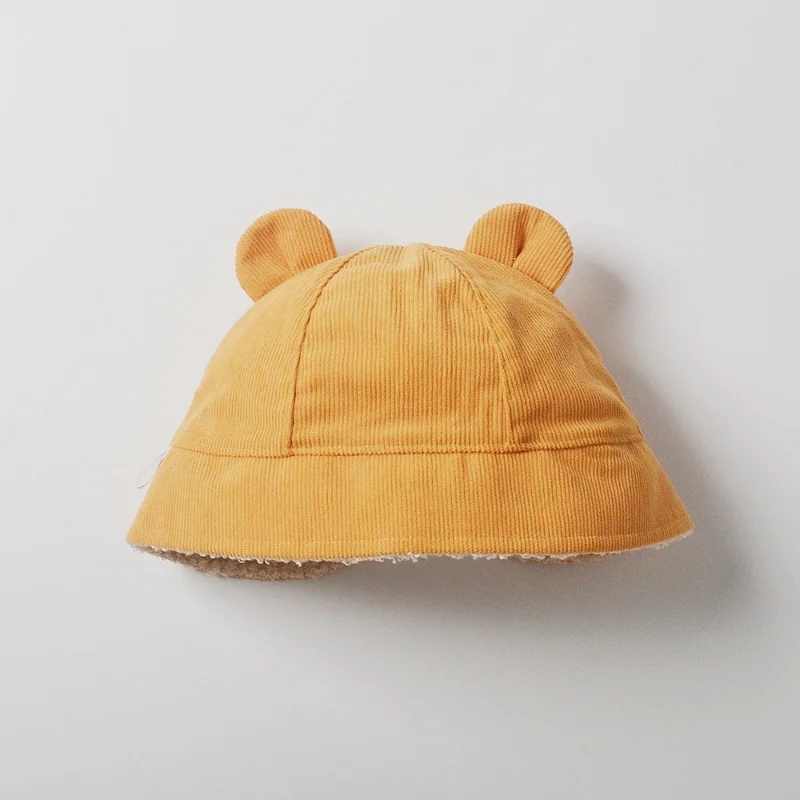 Koreai téli gyermek bársony aranyos kétfülű halász kalap baba hidegbiztos meleg tartás kalap kisgyermek fiúk és lányok vastag kalap - 3