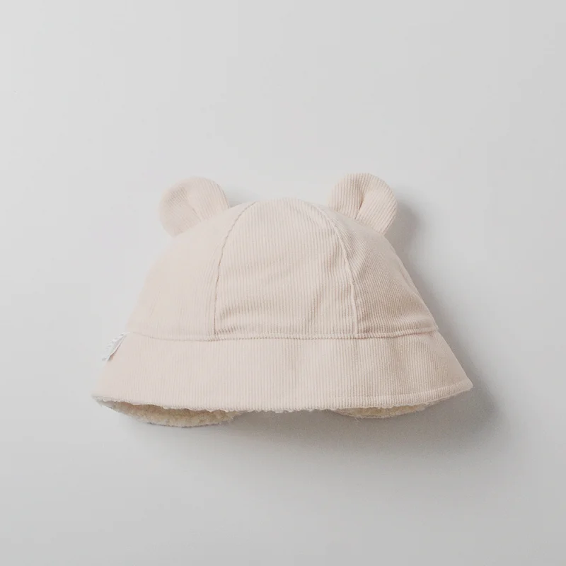 Koreai téli gyermek bársony aranyos kétfülű halász kalap baba hidegbiztos meleg tartás kalap kisgyermek fiúk és lányok vastag kalap - 4