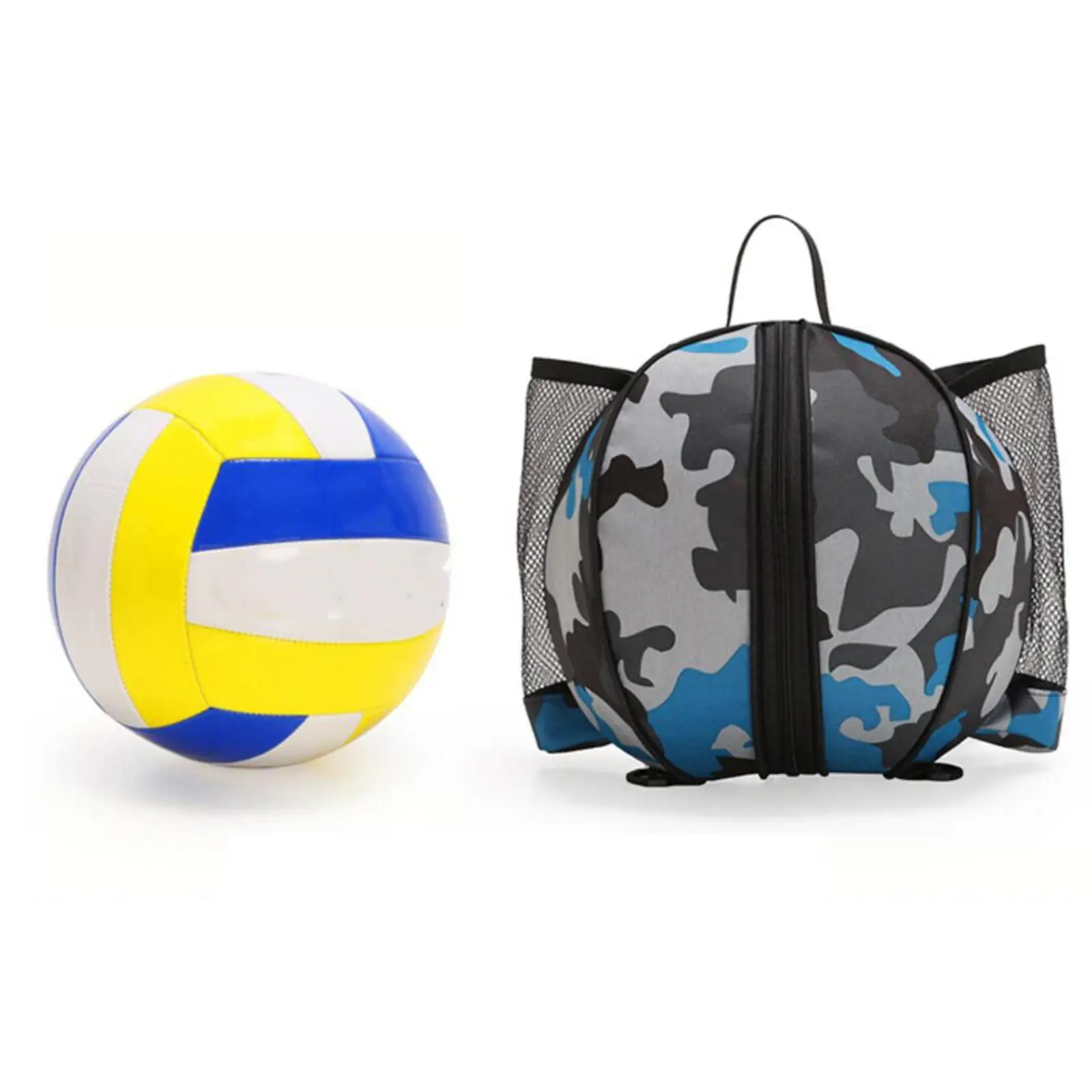 Kosárlabda táska hátizsák vízálló hálós zsebek futball röplabda kék - 2