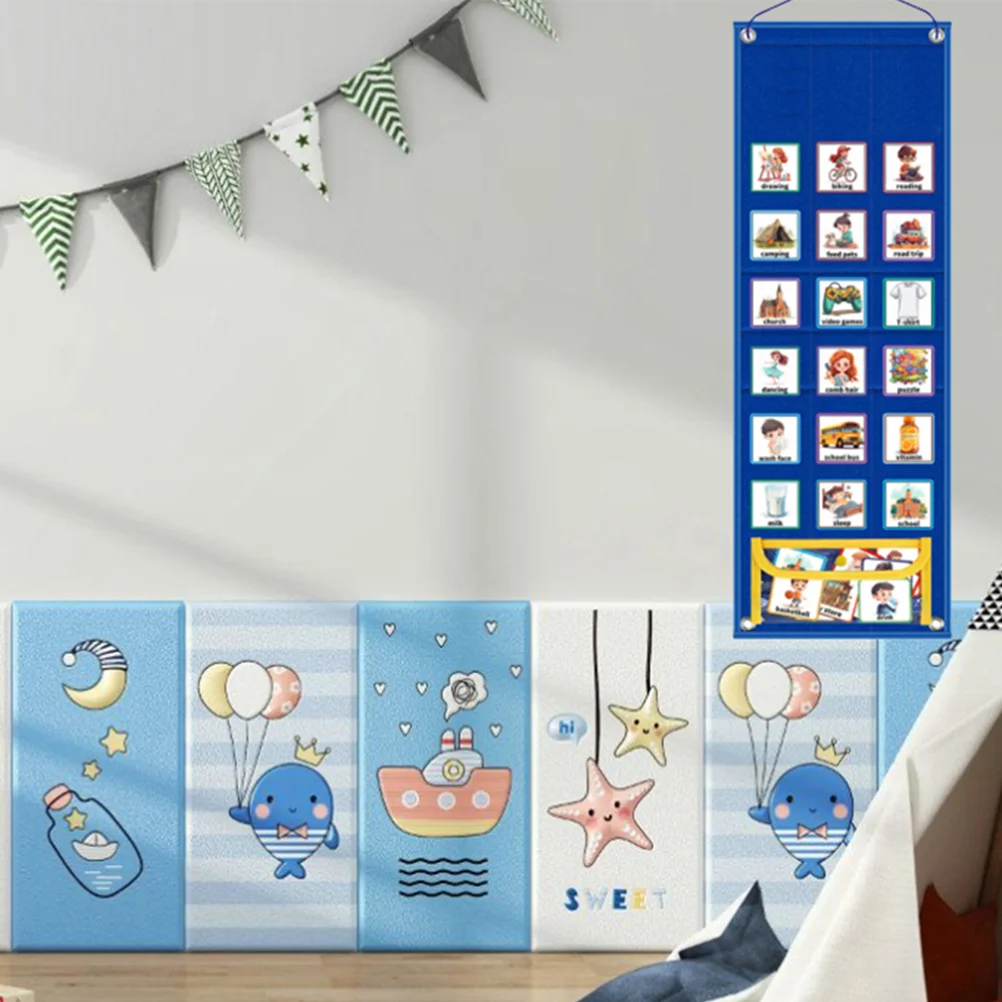 Kártya tároló függő táska Kisgyerek felelőssége Rutin edzés Házimunka táblázat gyerekeknek Több - 1