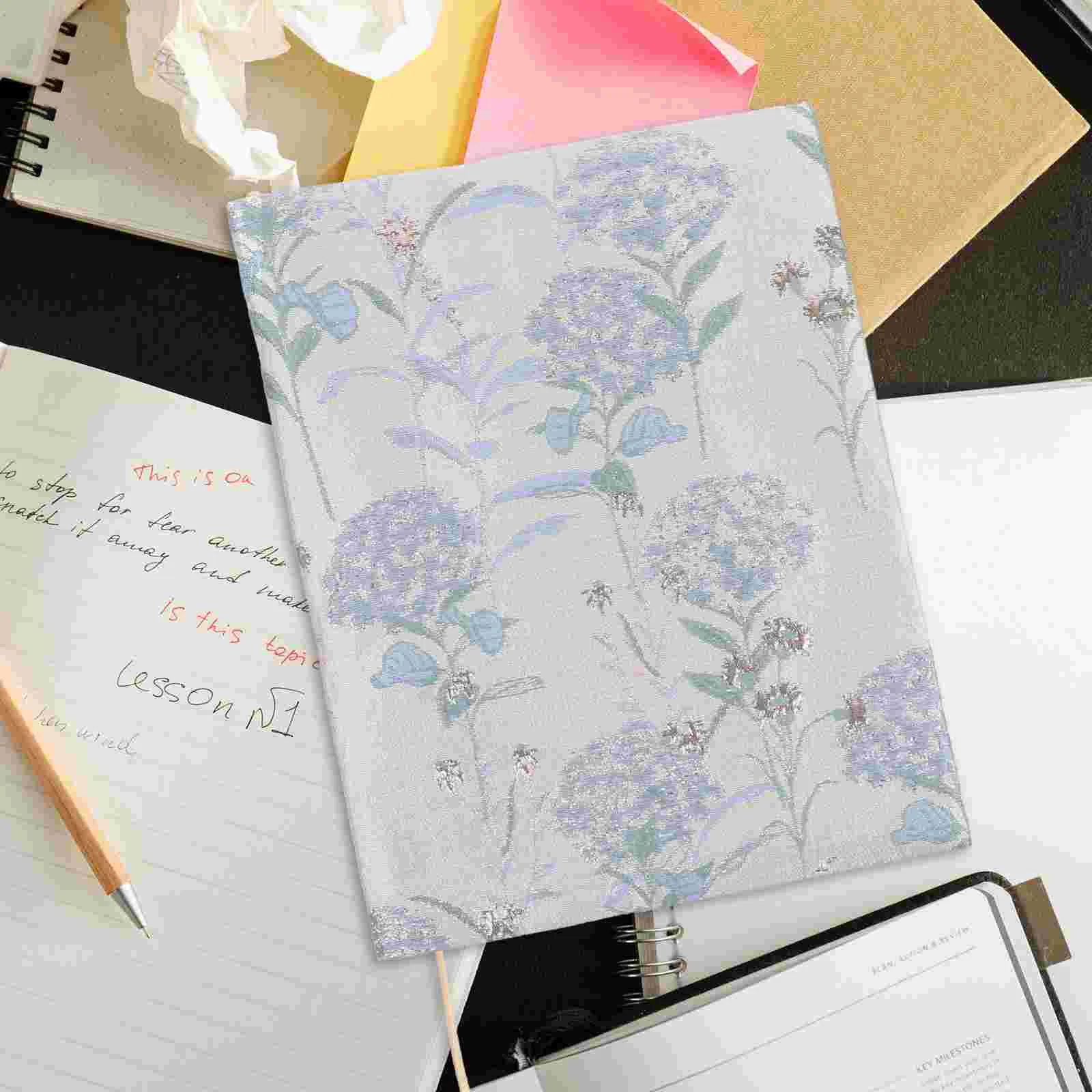 Könyvborító Tokvédő Puhakötésű borítók Mosható dekoratív könyvek Virágszövet Puha virágszövet cipzáras utazóujjak - 2