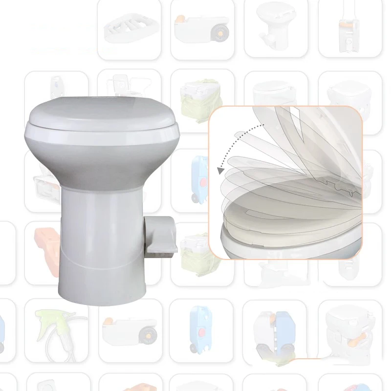 Környezetbarát, víztakarékos, egyenes soros lakóautó WC autó WC vidéki száraz WC kunyhó átalakító dezodor - 4