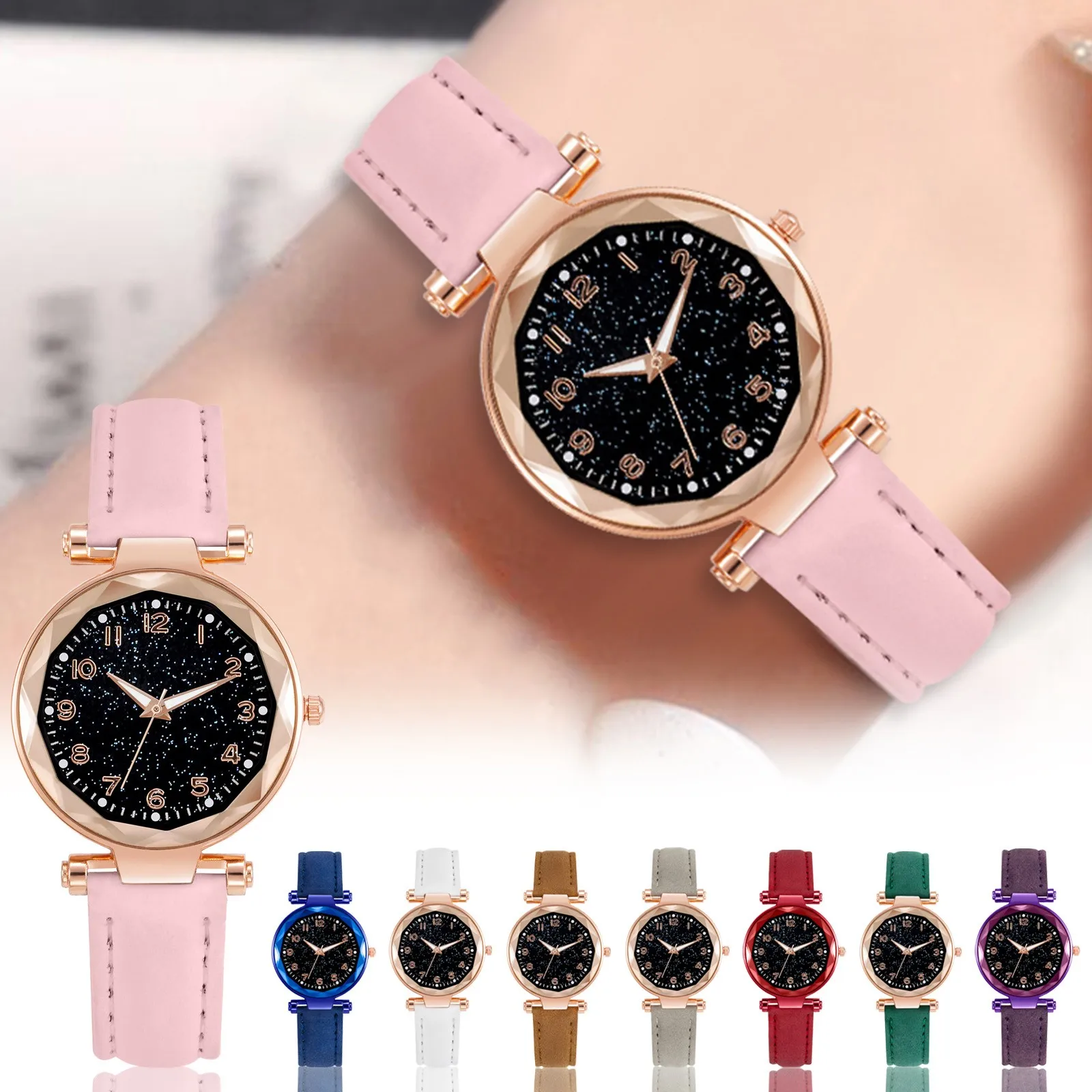 Ladies Watch Belt Watch Luminous Digital Face Ladies Quartz Watch relogios feminino часы женские наручные 시계 reloj para mujer - 1