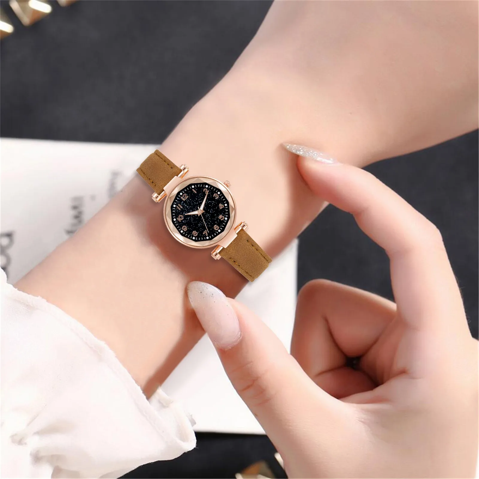 Ladies Watch Belt Watch Luminous Digital Face Ladies Quartz Watch relogios feminino часы женские наручные 시계 reloj para mujer - 2