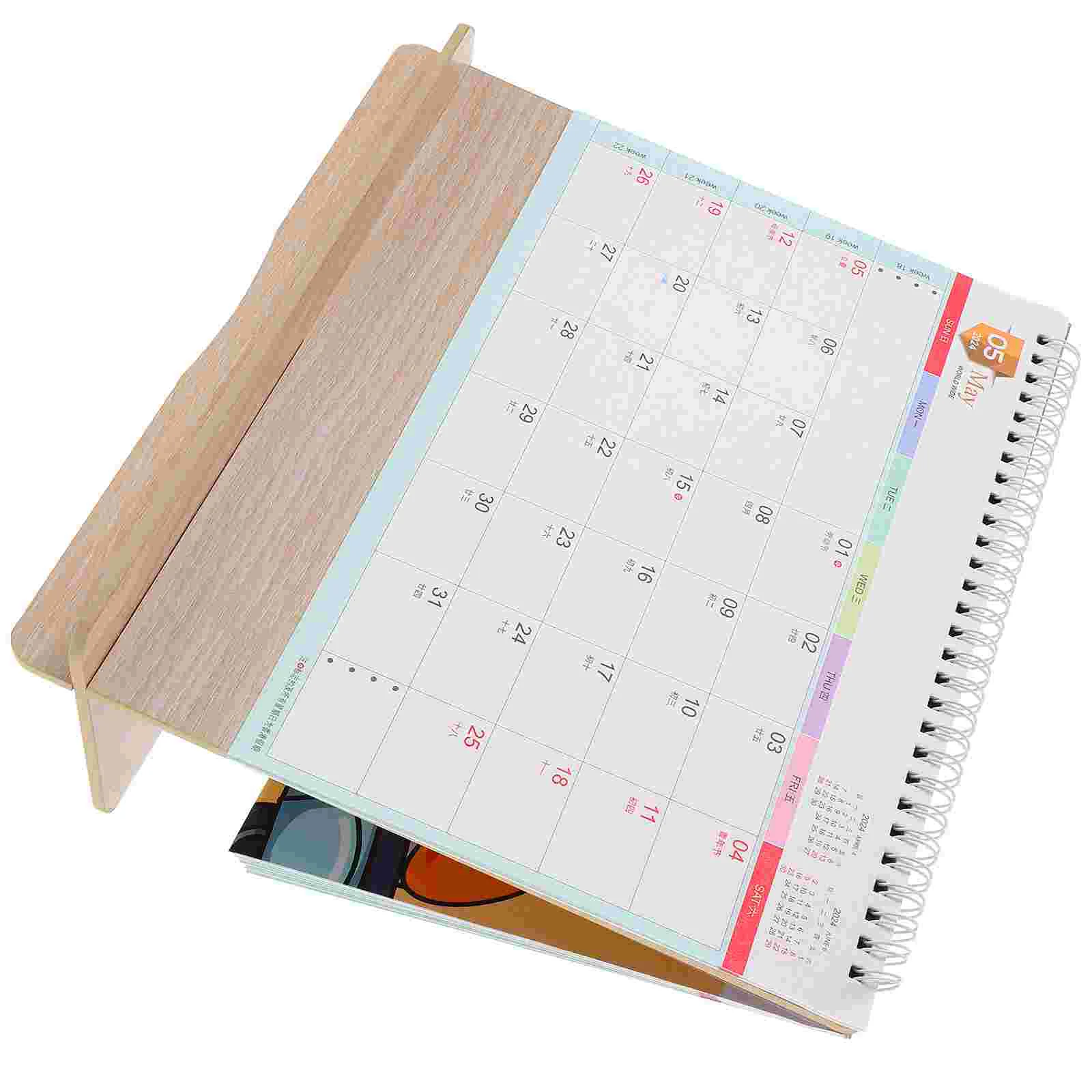 Lapozzon 2024-es asztali naptár irodai jegyzettömbök tervezője 2023-2024 papír álló flip - 2