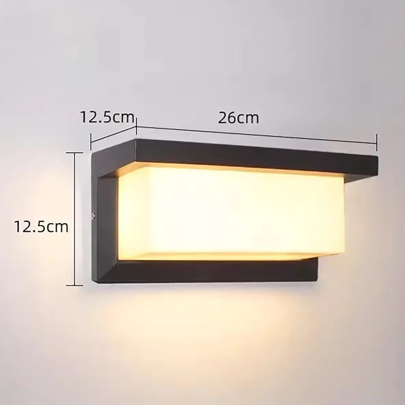 LED kültéri lámpák vízálló IP65 mozgásérzékelő lámpa led kültéri fali lámpa kültéri világítás AC85-265V kültéri fali lámpa - 3