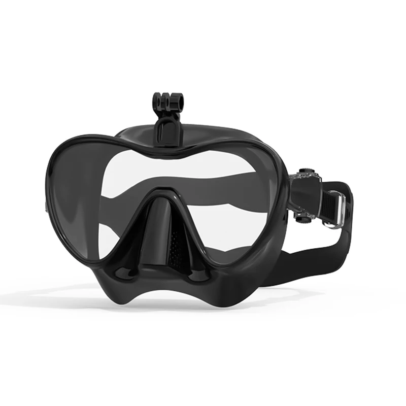  legújabb népszerű búvármaszk szabadalmaztatott levehető kameratartó Snorkeling Freediving búvár keret nélküli maszk - 5