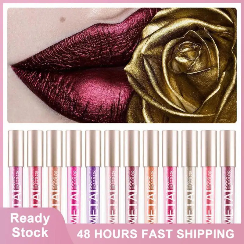 Lip Gloss Waterproof folyékony rúzs Beauty And Health Ajakmézben gazdag színes ajakmáz 12 szín. Ajak smink lakk rúzs - 0
