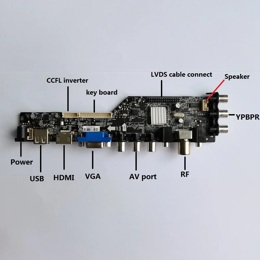 LTN154AT09-801 1280x800 kijelzőhöz HDMI-kompatibilis LED USB VGA AV TV DVB-T DVB-T2 vezérlőkártya meghajtó digitális panel - 1