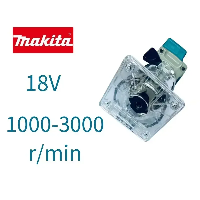 Makita DRT50Z LXT kefe nélküli akkumulátoros laminált szegélyvágó 18V asztalos lítium szerszámok DRT50ZJX9 30000RPM elektromos trimmer faipari munkás - 1