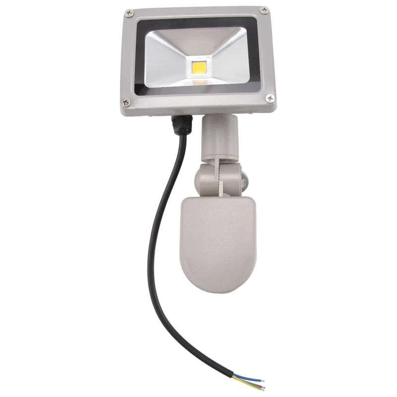 meleg fehér LED-es spotlámpa reflektor távolsági fényszóró LED-es világítással és PIR mozgásérzékelővel (10 watt) - 3