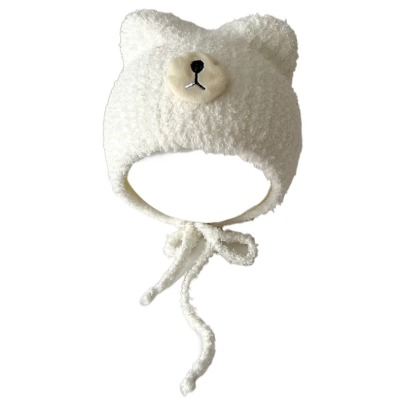 Meleg és divatos újszülött sapka gyapjú kalap sokoldalú kötött kalap sapka újszülöttek számára - 4