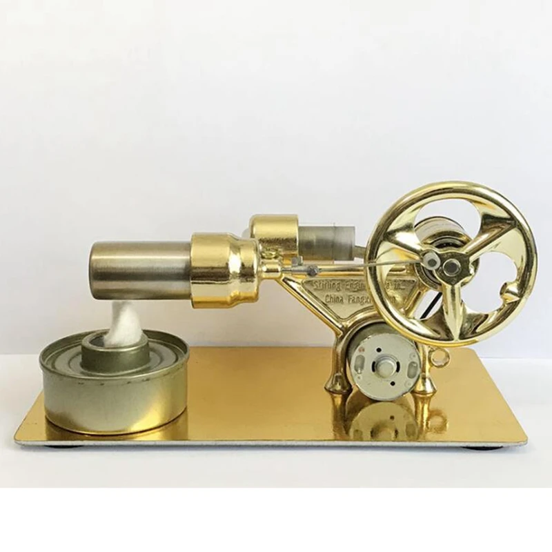 Mini forró levegő Stirling motor Motor modell Áramáram Teljesítmény Fizika Kísérlet Modell Oktatási tudomány Játék ajándék gyerekeknek - 1