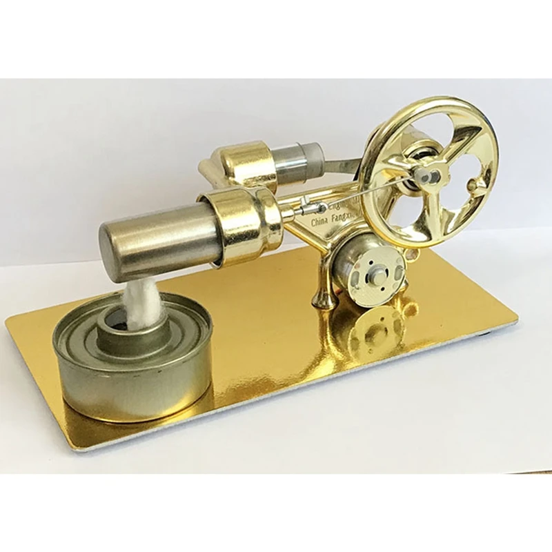 Mini forró levegő Stirling motor Motor modell Áramáram Teljesítmény Fizika Kísérlet Modell Oktatási tudomány Játék ajándék gyerekeknek - 2