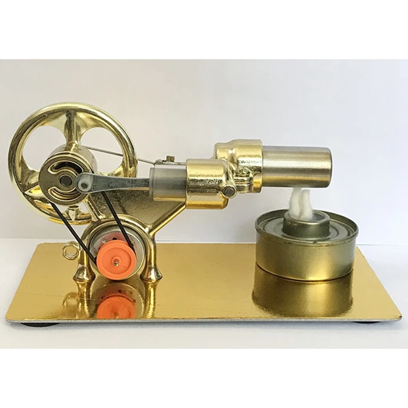 Mini forró levegő Stirling motor Motor modell Áramáram Teljesítmény Fizika Kísérlet Modell Oktatási tudomány Játék ajándék gyerekeknek - 3