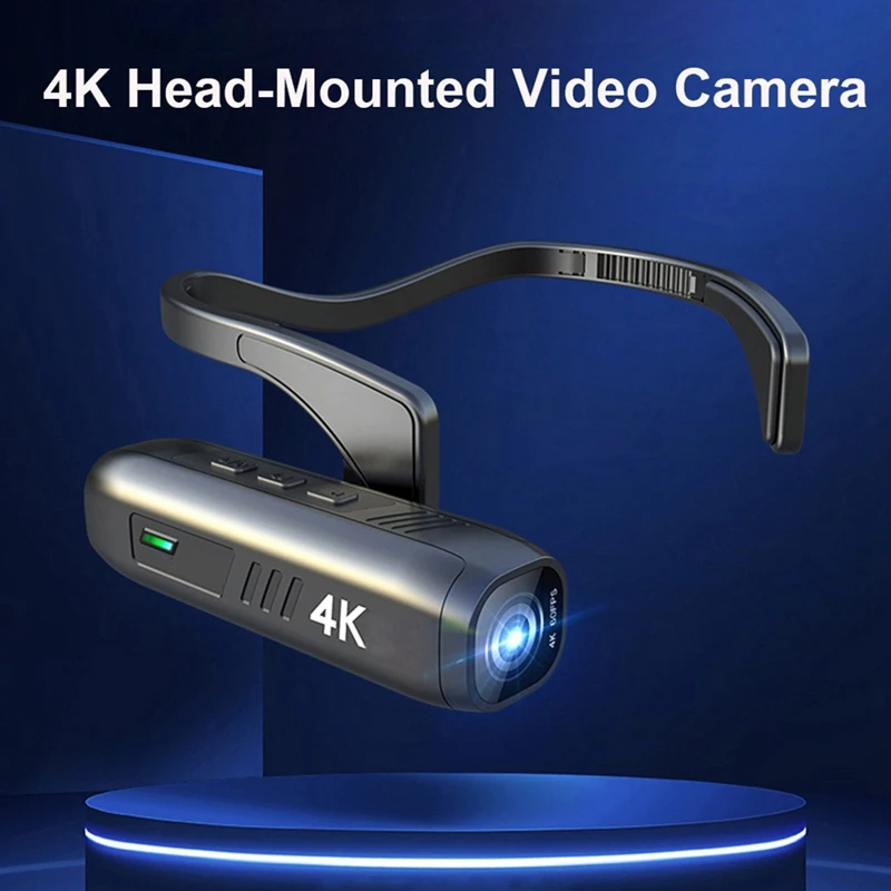 MOOL 4K 30FPS fejre szerelt kamera Hordható Wifi videokamera 120 ° -os széles látószögű objektív rázkódás elleni APP vezérlő kamera - 3