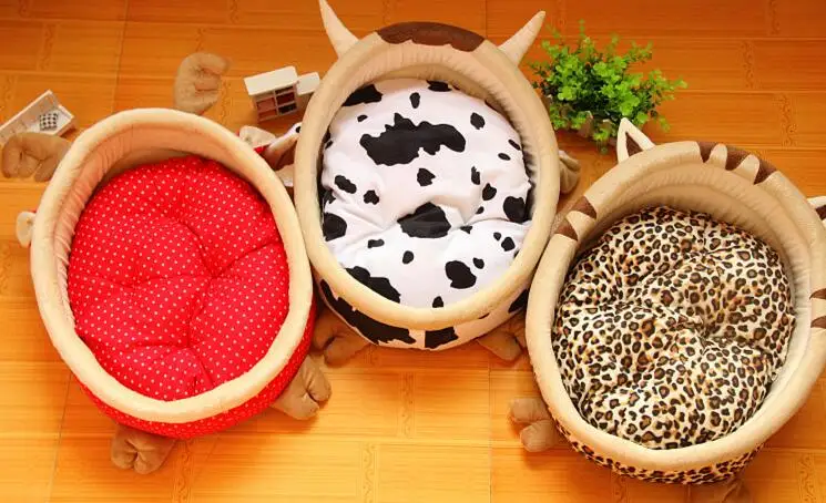 Mosható kisállat kutya macska divat rajzfilm állatház kutyák macskák meleg puha ágyak termékek kutyus kanapék kölyök téli ágy kennelek 1db - 4