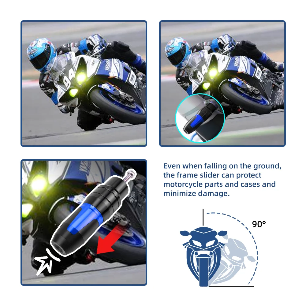 Motorkerékpár kipufogó csúszka ütközésvédő motor ütközésvédő betét keret csúszkák KAWASAKI W800 SE-HEZ 2012 2013 2014 2015 2016 - 4