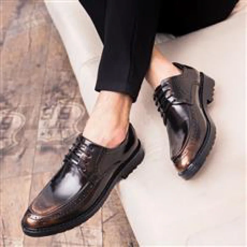 Munkacipők Férfi őszi lélegző alkalmi bőrcipők Fekete szakács munkaruhája Férfi munkaruha Férfi munkavédelem Férfi cipő - 0