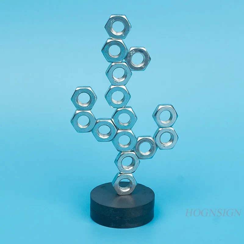 Mágneses kis fa mágnes kognitív óvoda vaselnyelő kő kreatív játék taneszközök anyag STEM tanfolyam érdeklődése - 4