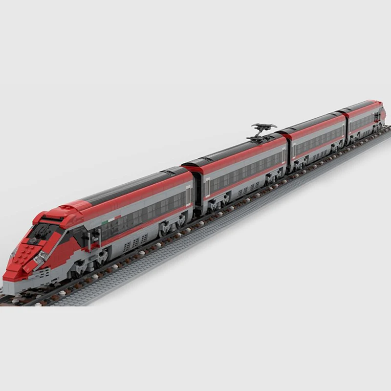 Műszaki Moc téglák modell olasz Freccia nagysebességű vonat moduláris építőelemek Ajándékok Játékok gyerekeknek DIY készletek összeszerelése - 1