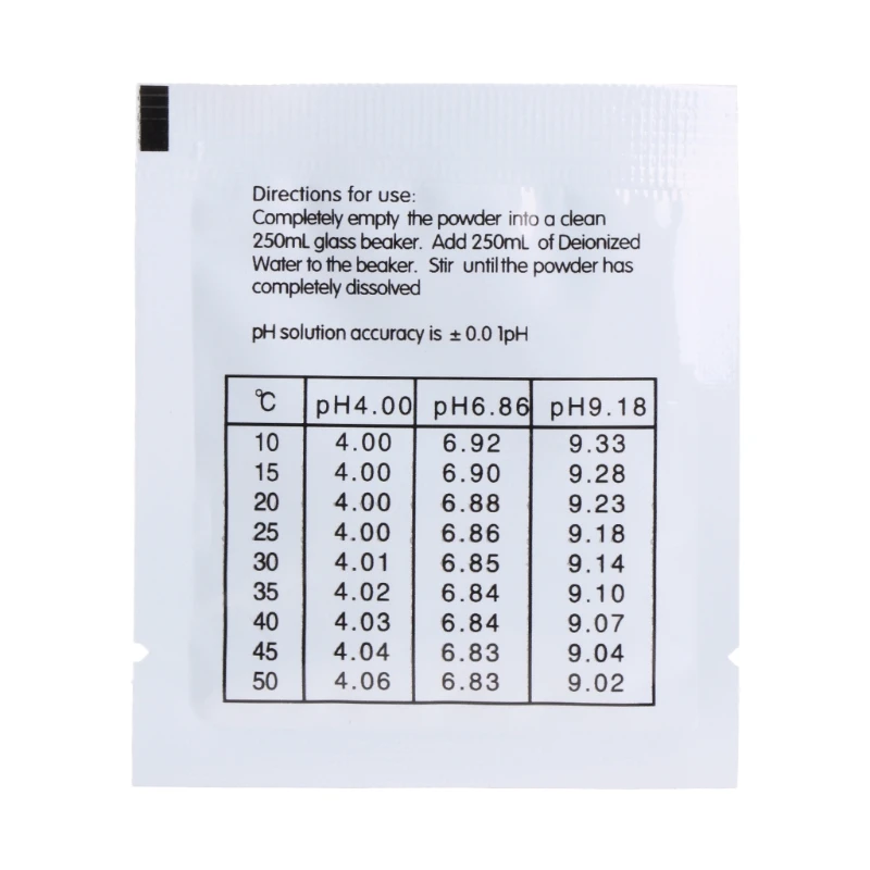N0HB 20 Pack pH mérő pufferoldat por a pontos és egyszerű PH kalibráláshoz, PH kalibráló por oldat 4,01/ 6,86 - 1