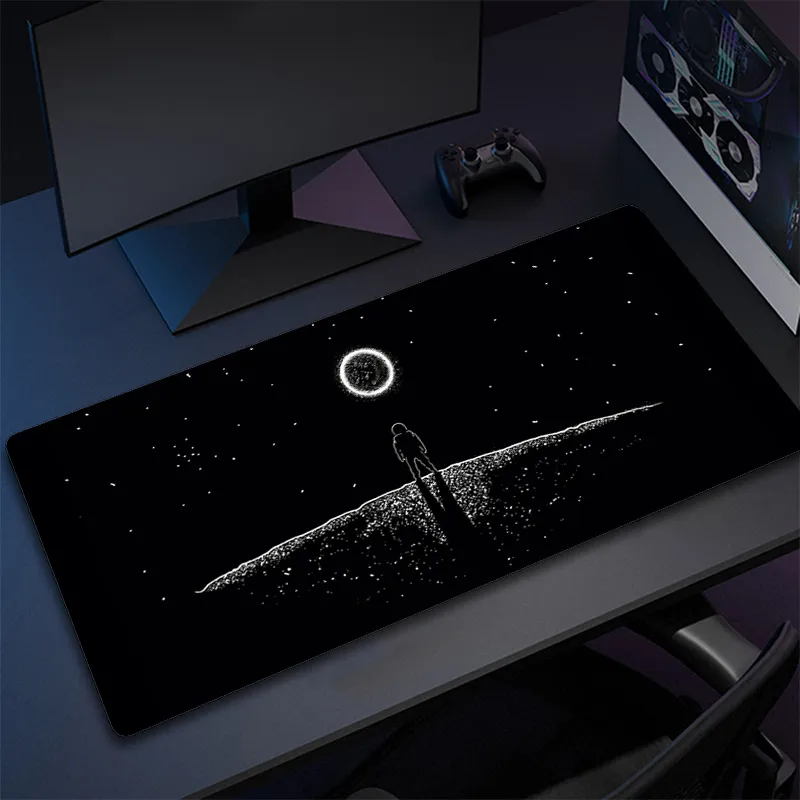 Nagy játékhoz tervezett egérpad XXL Űrhajós csúszásmentes gumi Nagy egérpad gamer számítógép Laptop irodai egérszőnyeg Hosszabbítás asztali szőnyeg - 0